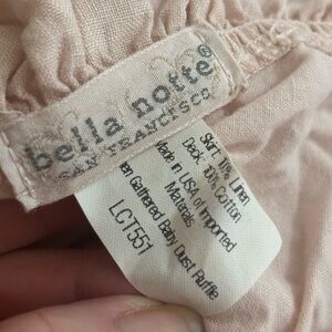 Bella Notte Luxury Crib Sheet – Soft Blush 100% Linen (Made in USA)